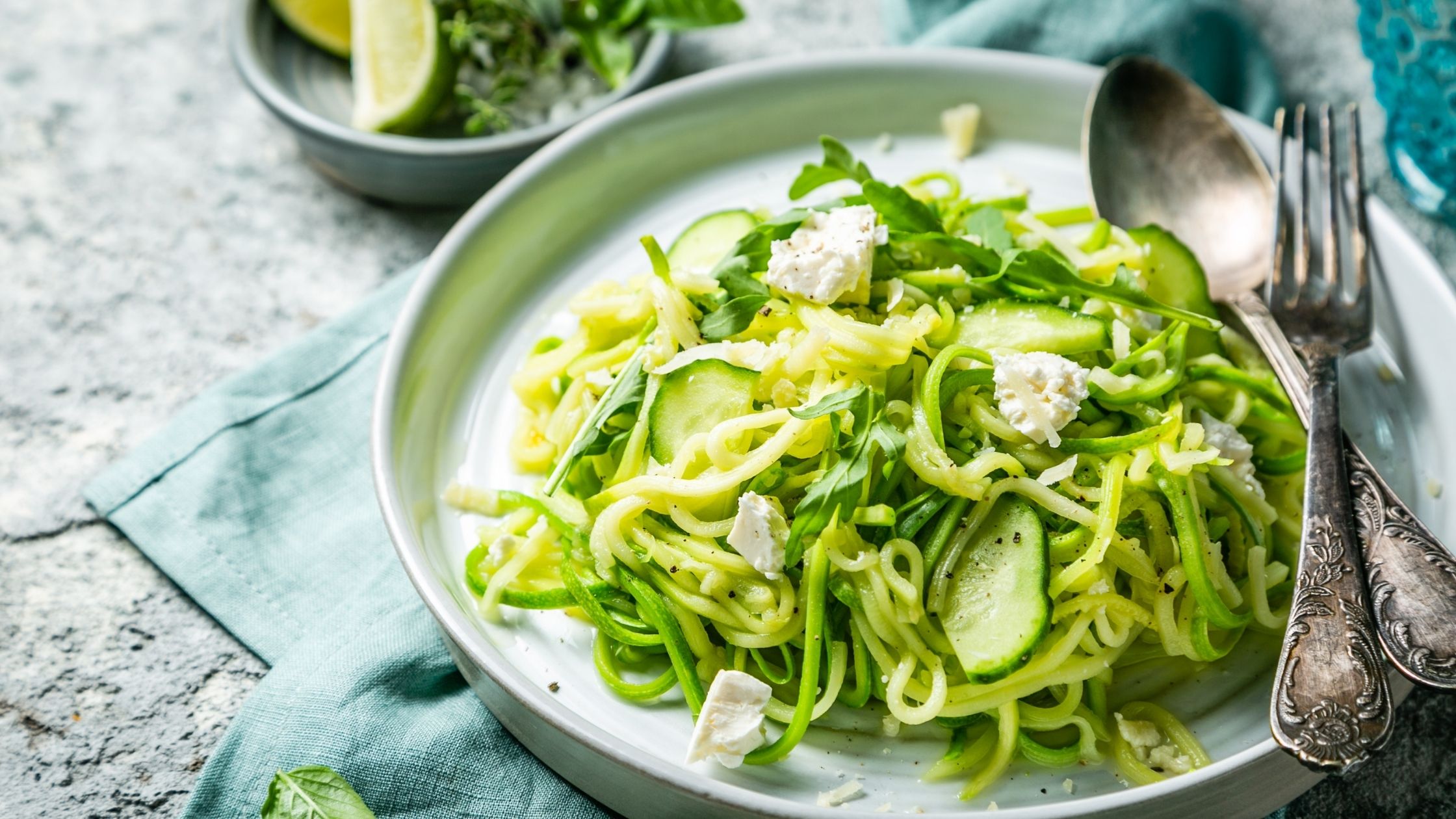 Zucchini Noodles with Pesto Sauce