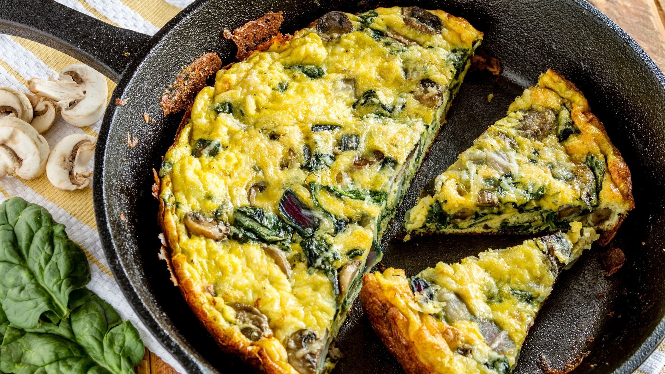 Spinach and Mushroom Omelet