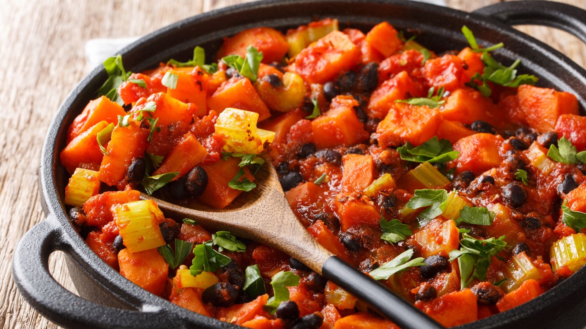 Sweet Potato and Black Bean Chili