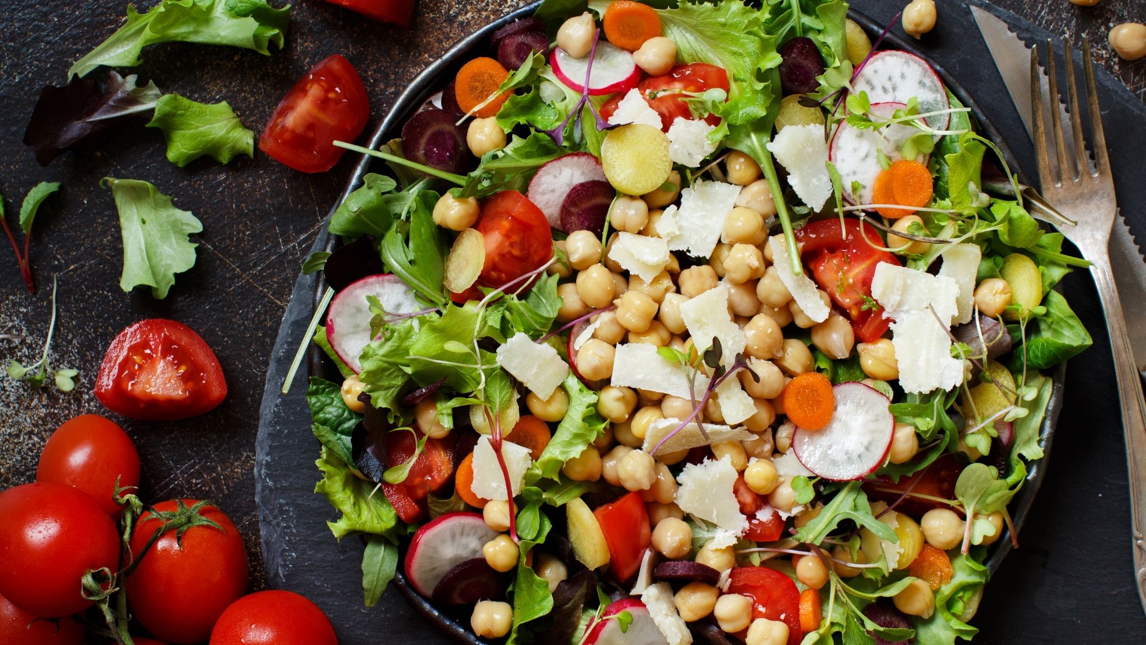 Chickpea Salad with Lemon Dressing