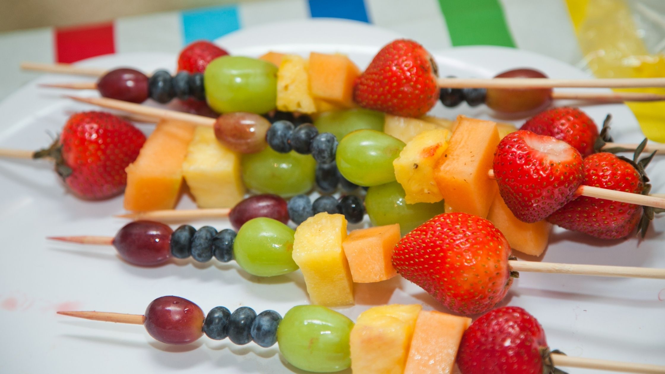 Rainbow Fruit Kabobs