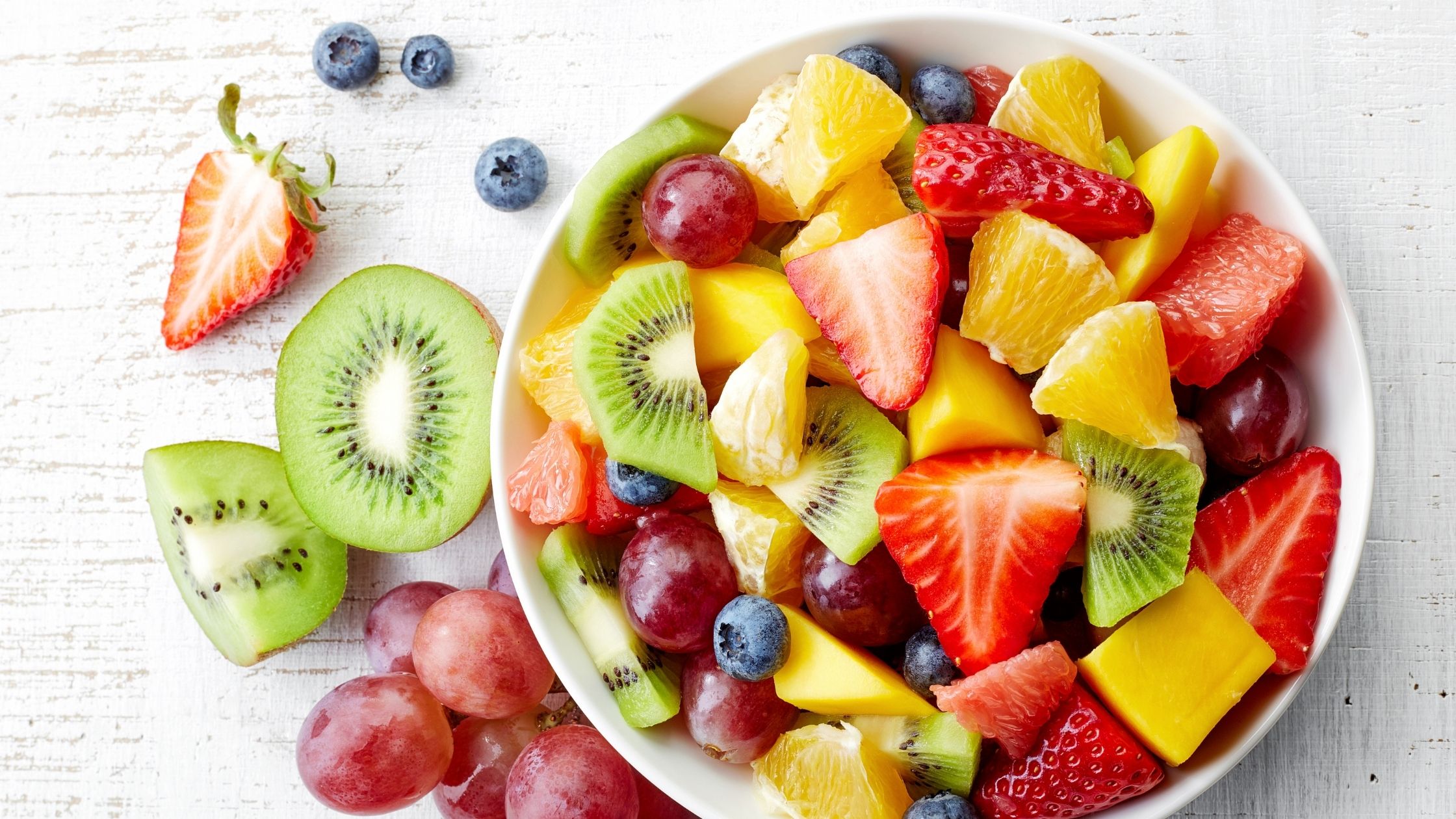 Fresh Fruit Sorbet Instead of Sugary Desserts